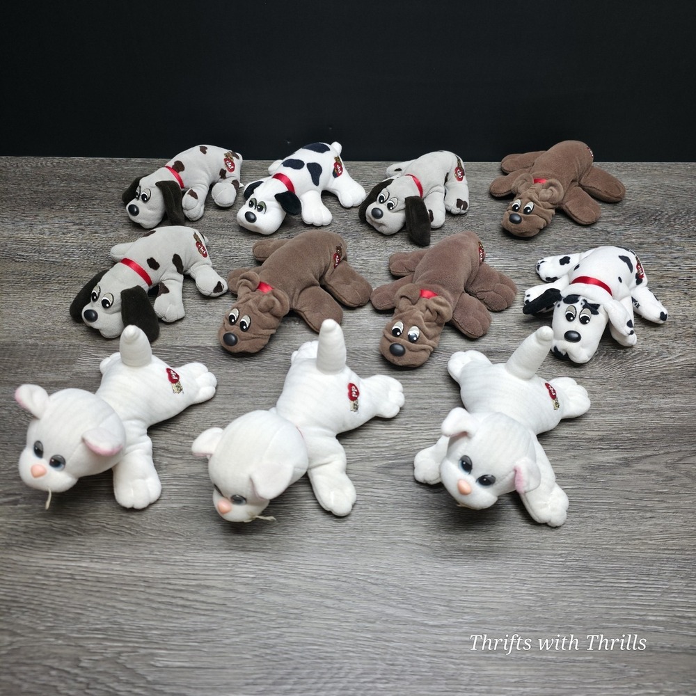 Vintage 1980's Tonka Pound Puppies And Purries Lot - 8 Puppies And 3 Purries